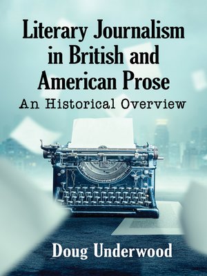cover image of Literary Journalism in British and American Prose